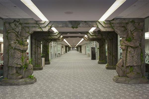 The Hobbit inspired installation at the Auckland International Airport.t